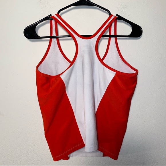 Nike Dri Fit Women’s Size M Striped Athletic Tank Top Built In Bra Racerback - Picture 4 of 7